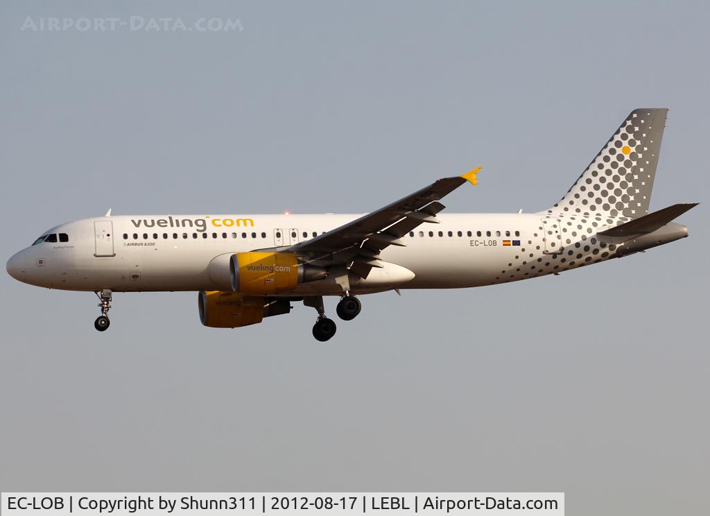 EC-LOB, 2011 Airbus A320-214 C/N 4849, Landing rwy 25R