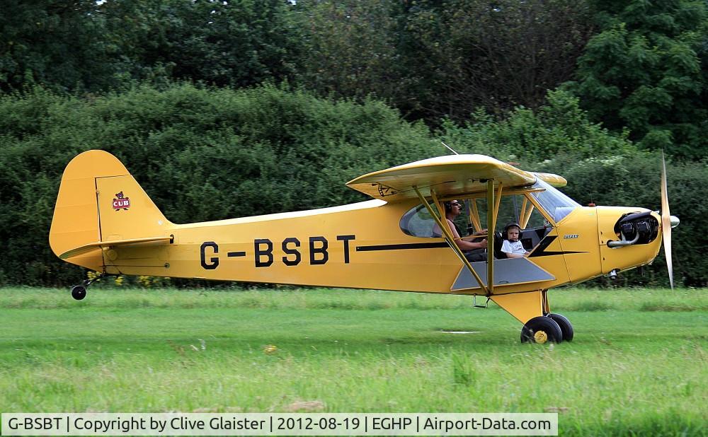 G-BSBT, 1946 Piper J3C-65 Cub Cub C/N 17712, Ex: NC70694 > N70694 > G-BSBT - Has been in private hands since March 1990.