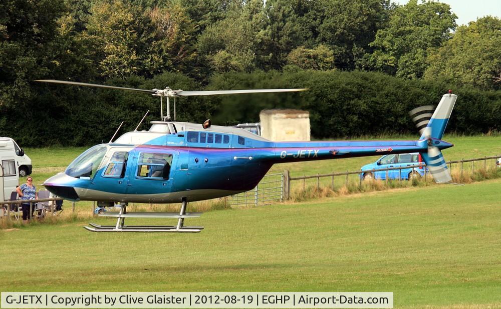 G-JETX, 1981 Bell 206B JetRanger III C/N 3208, Ex: N3898L > G-JETX - Originally owned to, Tripgate Ltd in February 1988 and currently with, Morgan Airborne LLP since March 2012.
