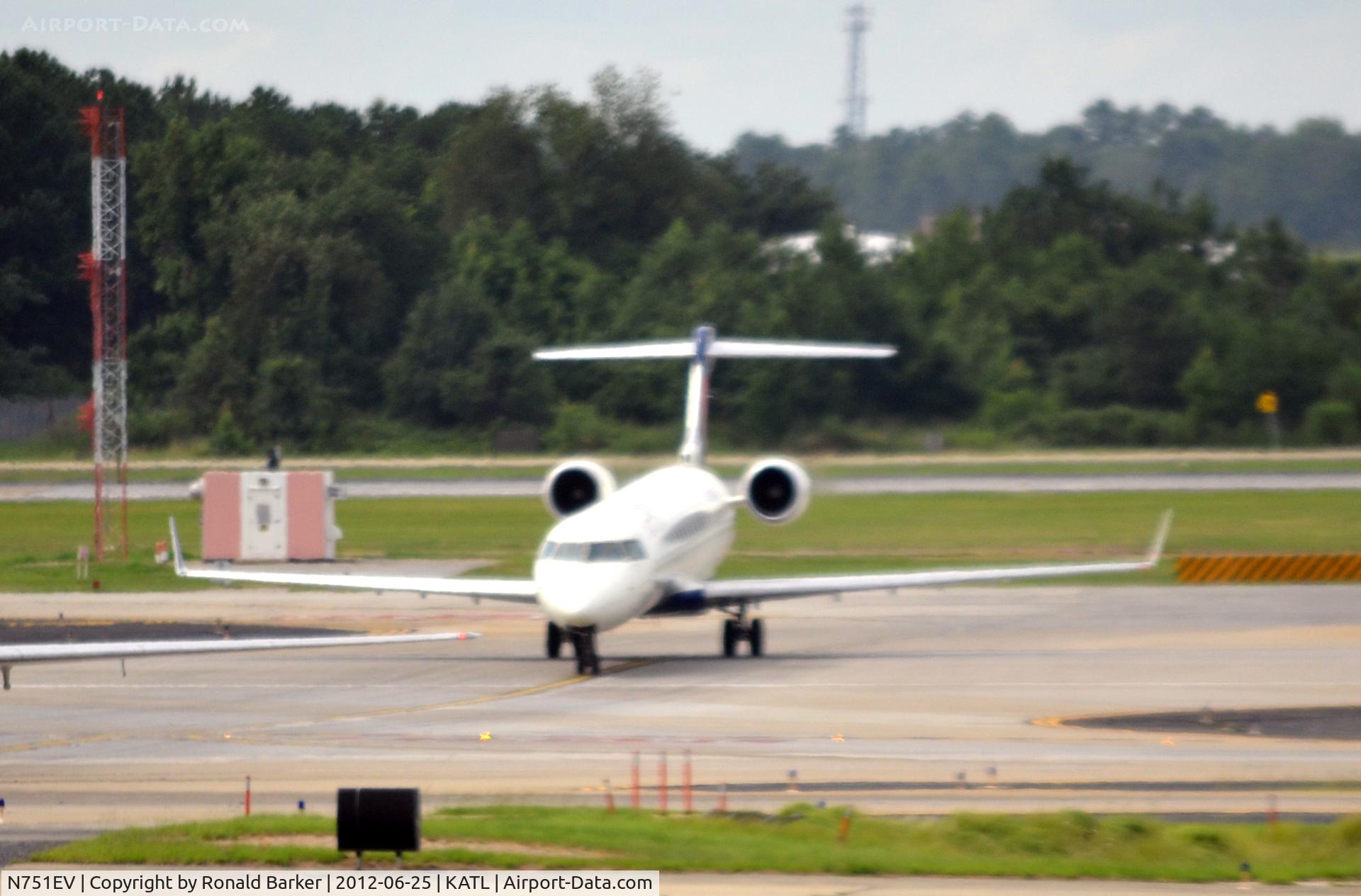 N751EV, 2004 Bombardier CRJ-701 (CL-600-2C10) Regional Jet C/N 10163, Taxi ATL