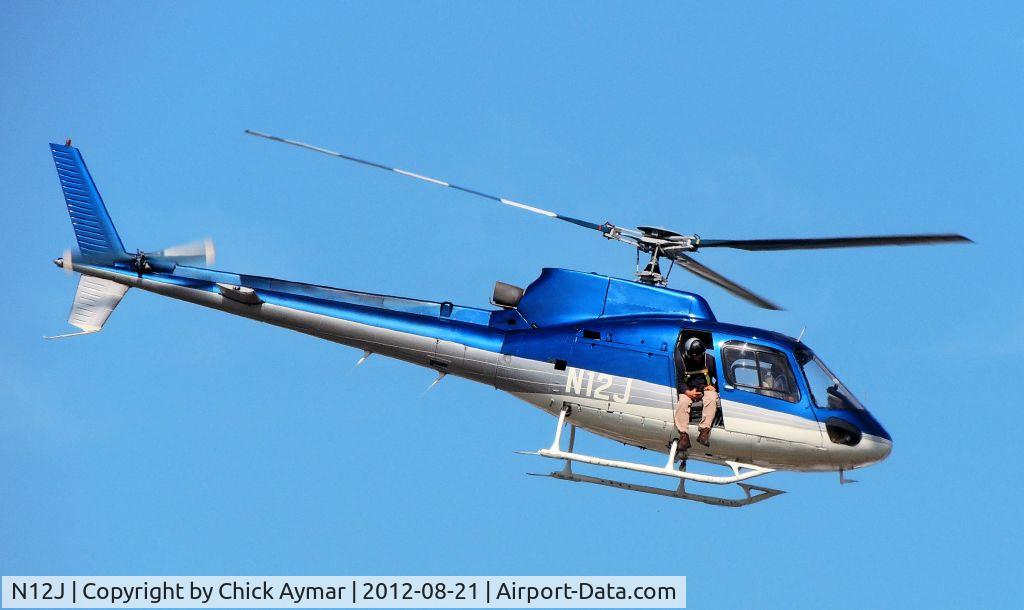 N12J, 1981 Aerospatiale AS-350B Ecureuil C/N 1412, Checking the power lines in the Hackensack meadowlands North Bergen NJ 8/21/12
