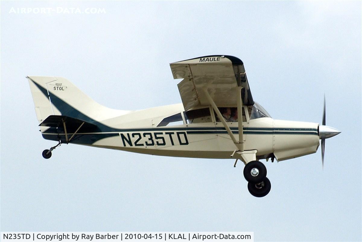 N235TD, 1999 Maule M-7-235B Super Rocket C/N 23053C, Maule M-7-235B Super Rocket [23053C] Lakeland-Linder~N 15/04/2010. About to land.