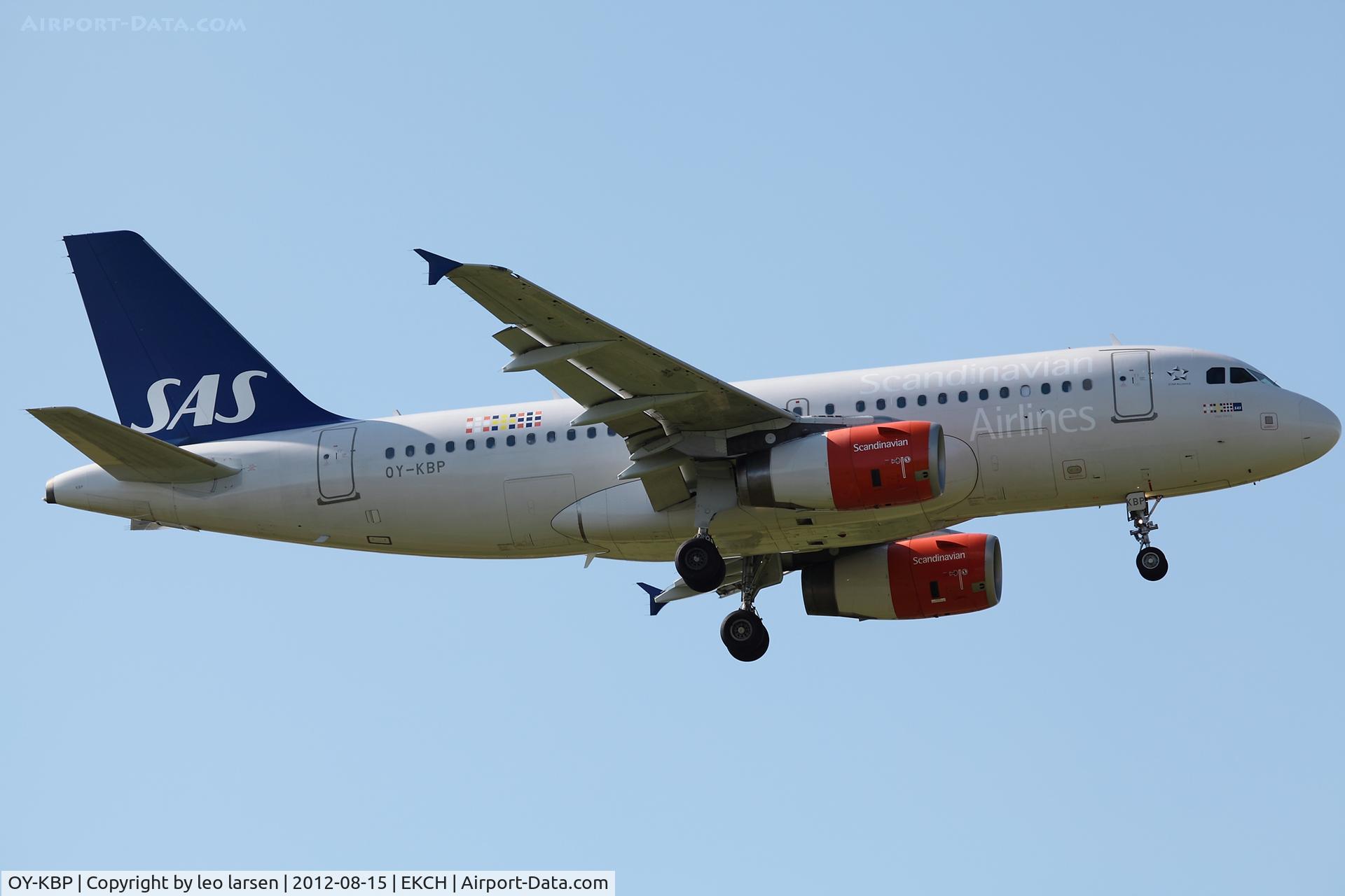 OY-KBP, 2006 Airbus A319-132 C/N 2888, App to R-04L Copenhagen Kastrup 15.8.12