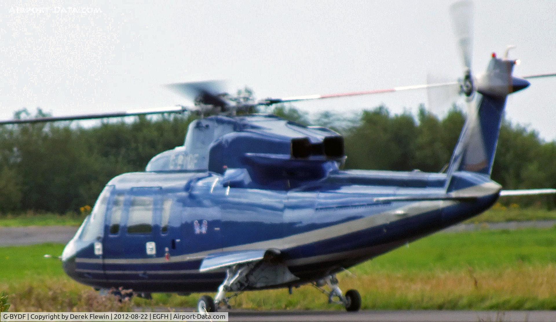 G-BYDF, 1990 Sikorsky S-76A C/N 760364, Seen at EGFH, based in the Channel Isles.