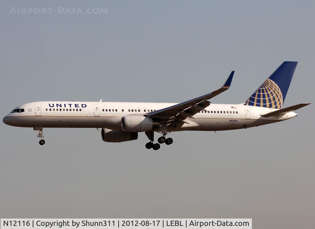 N12116, 1996 Boeing 757-224 C/N 27558, Landing rwy 25R