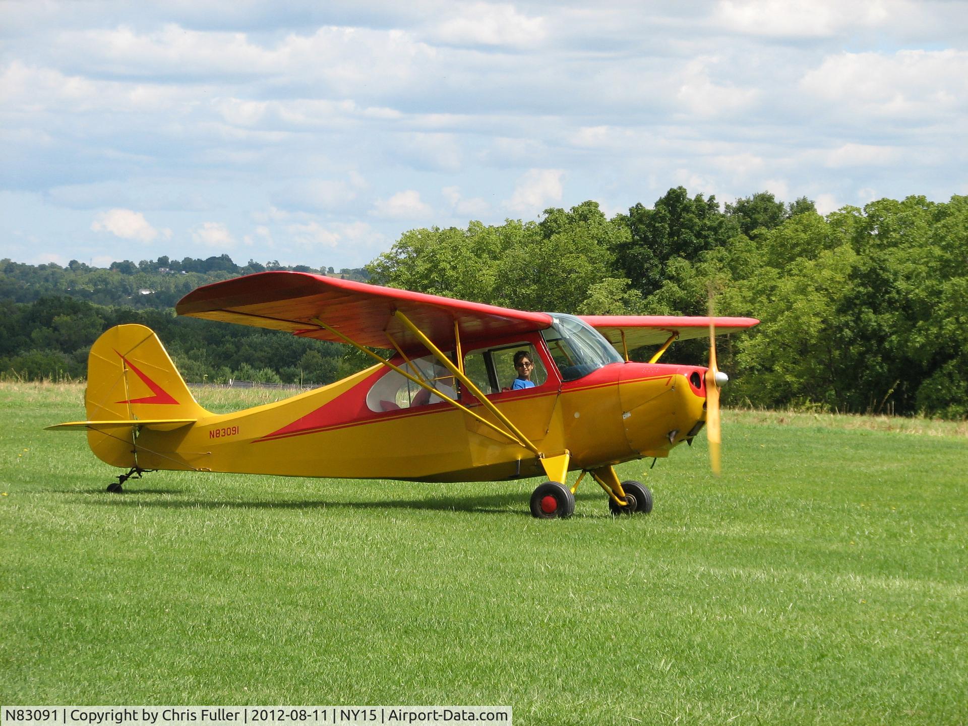 N83091, 1946 Champion 7AC C/N 7AC-1748, At Lakeville airport, Lakeville, NY August 2012