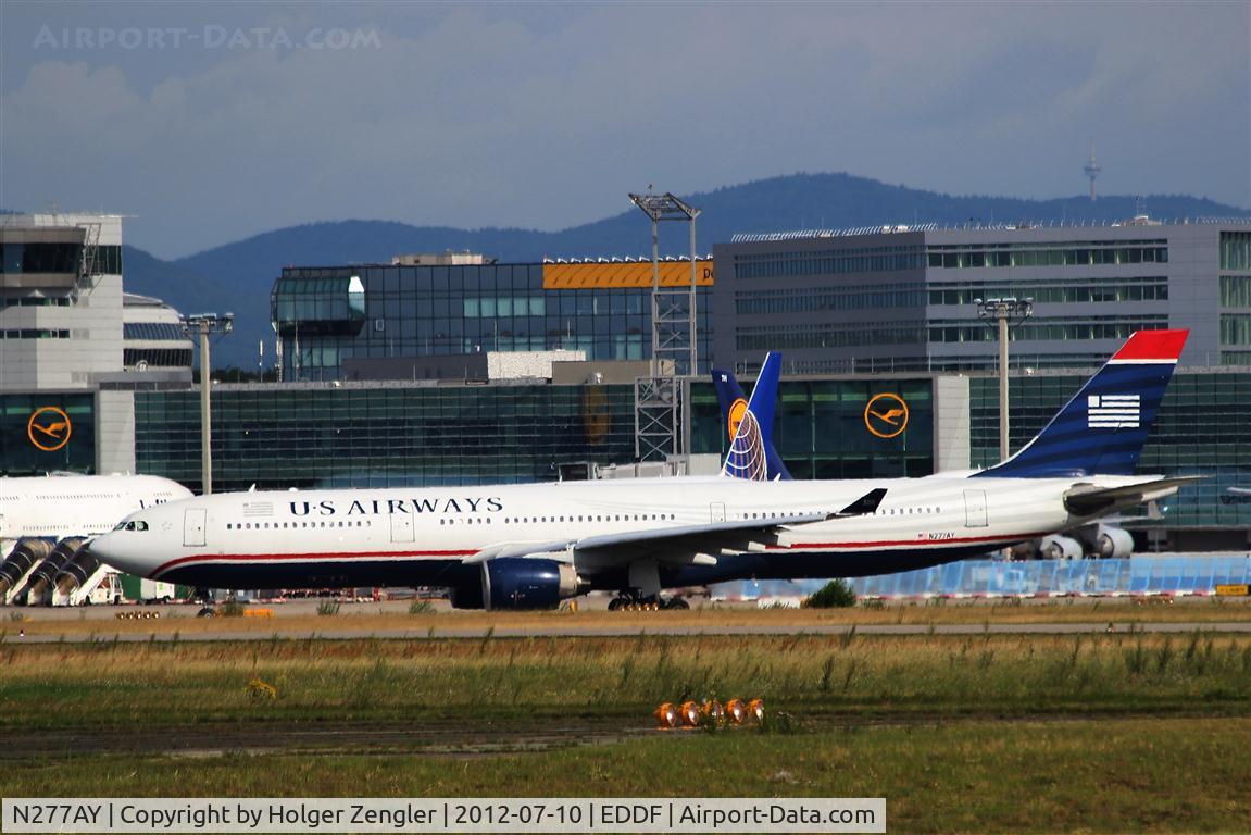 N277AY, 2001 Airbus A330-323 C/N 0380, Lining up for take-off to Chicago.....