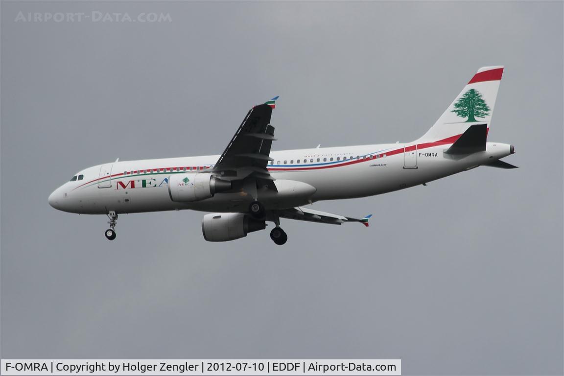 F-OMRA, 2012 Airbus A320-214 C/N 5162, Can someone explain to me why a MEA aircraft gets a french code!