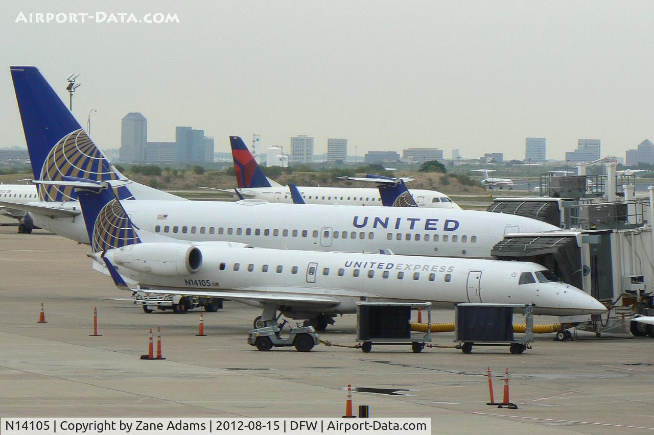 N14105, 2002 Embraer ERJ-145XR (EMB-145XR) C/N 145649, At DFW Airport