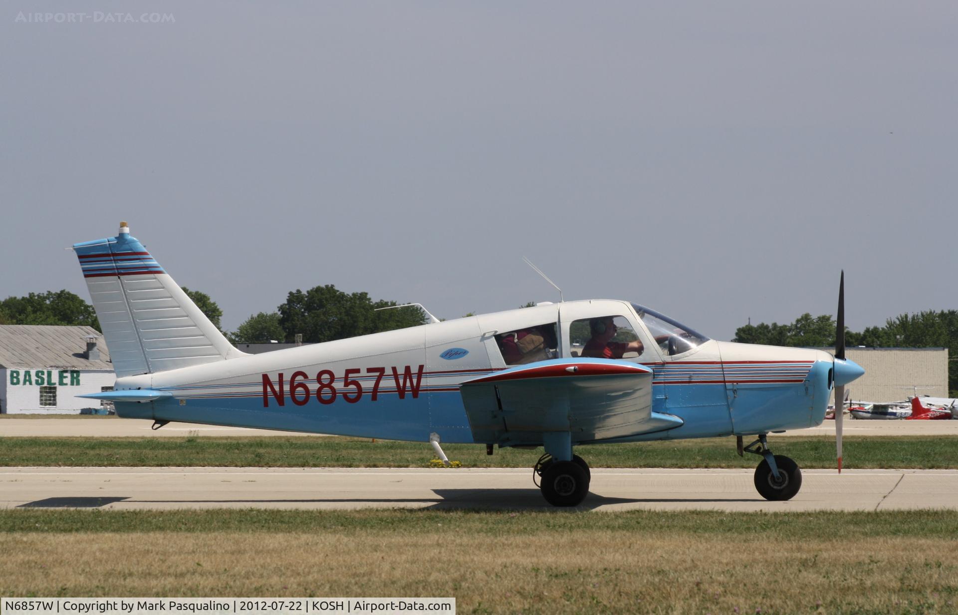 N6857W, 1965 Piper PA-28-140 Cherokee C/N 28-21013, Piper PA-28-140