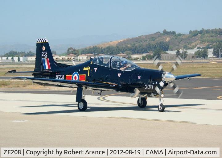 ZF208, 1989 Short S-312 Tucano T1 C/N S034/T33, Ex ZF208, now N208PZ, Wings Over Camarillo 2012