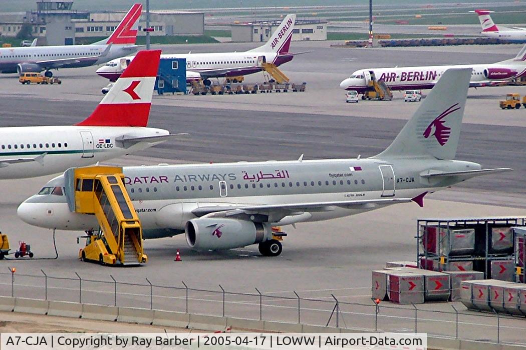 A7-CJA, Airbus A319-133LR C/N 1656, Airbus A319-133LR [1656] (Qatar Airways) Vienna~OE 17/04/2005