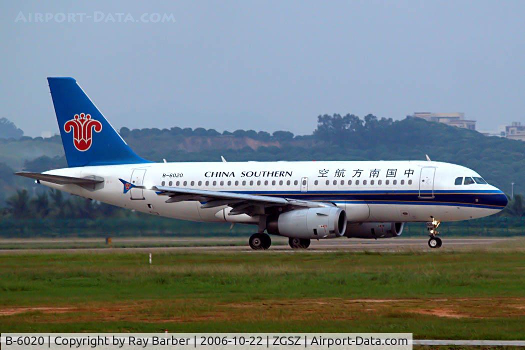 B-6020, 2003 Airbus A319-132 C/N 2004, Airbus A319-132 [2004] (China Southern Airlines) Shenzhen-Baoan~B 22/10/2006