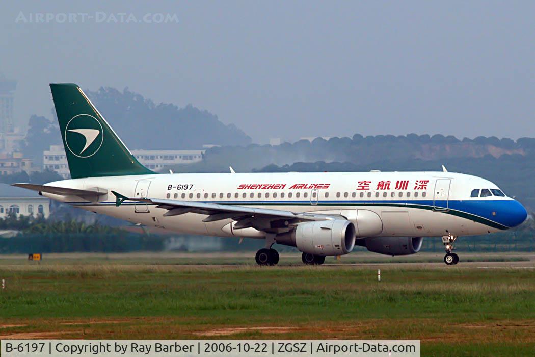 B-6197, 2006 Airbus A319-115 C/N 2684, Airbus A319-115 [2684] (Shenzhen Airlines) Shenzhen-Baoan~B 22/10/2006.