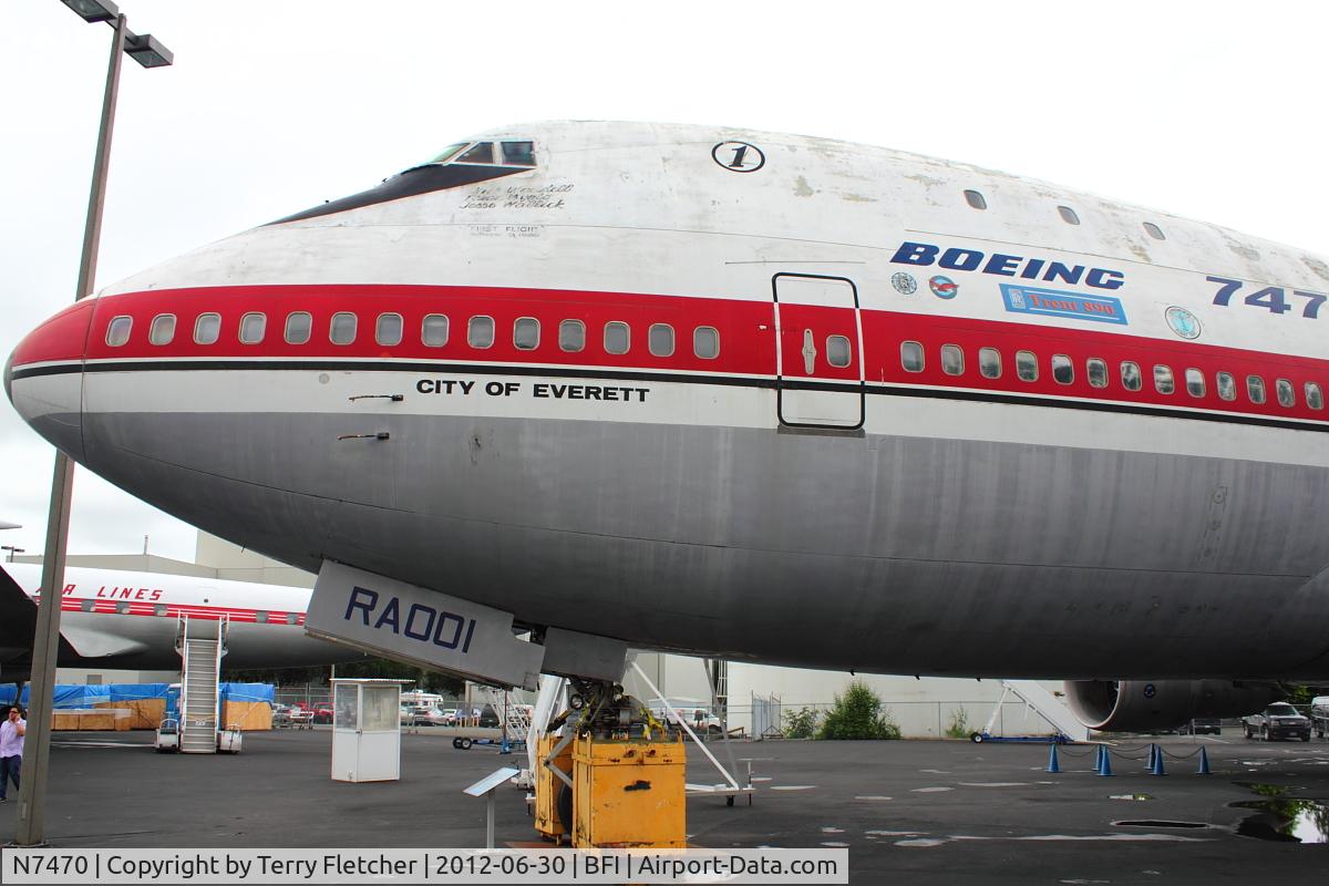 N7470, 1969 Boeing 747-121 C/N 20235, 1969 Boeing 747-121, c/n: 20235 at Museum of Flight