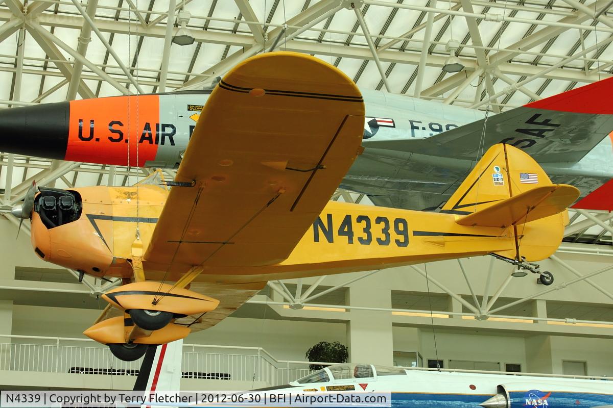 N4339, 1970 Bowers Fly Baby 1A C/N 68-15, 1970 Stabler-bowers Fly Baby 1-A, c/n: 68-15