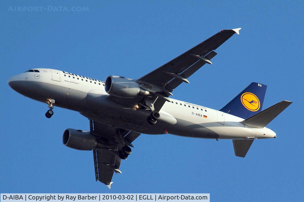 D-AIBA, 2009 Airbus A319-114 C/N 4141, Airbus A319-114 [4141] (Lufthansa) Home~G 02/03/2010