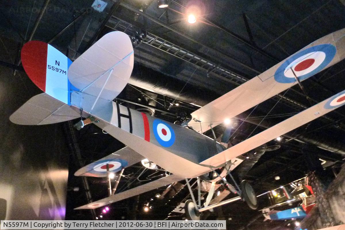 N5597M, 1980 Nieuport 27 Replica C/N S-8, 1980 Swanson Carl R/swanson Aero NIEUPORT 27, c/n: S-8 in Museum of Flight