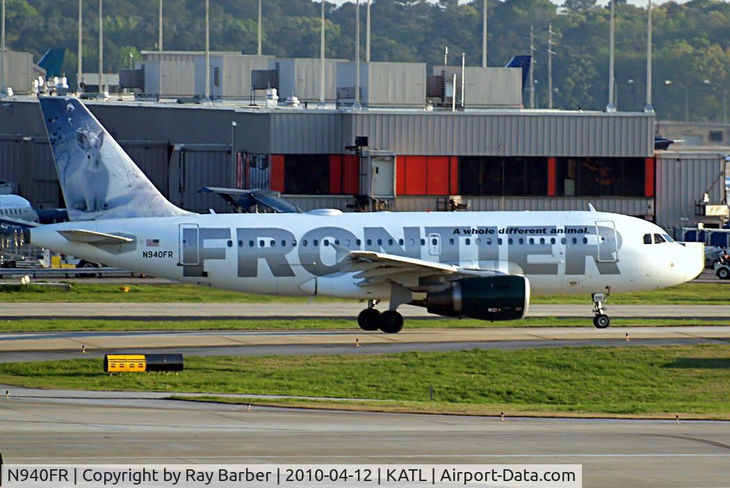 N940FR, 2005 Airbus A319-111 C/N 2465, Airbus A319-111 [2465] (Frontier Airlines) Atlanta~N 12/04/2010