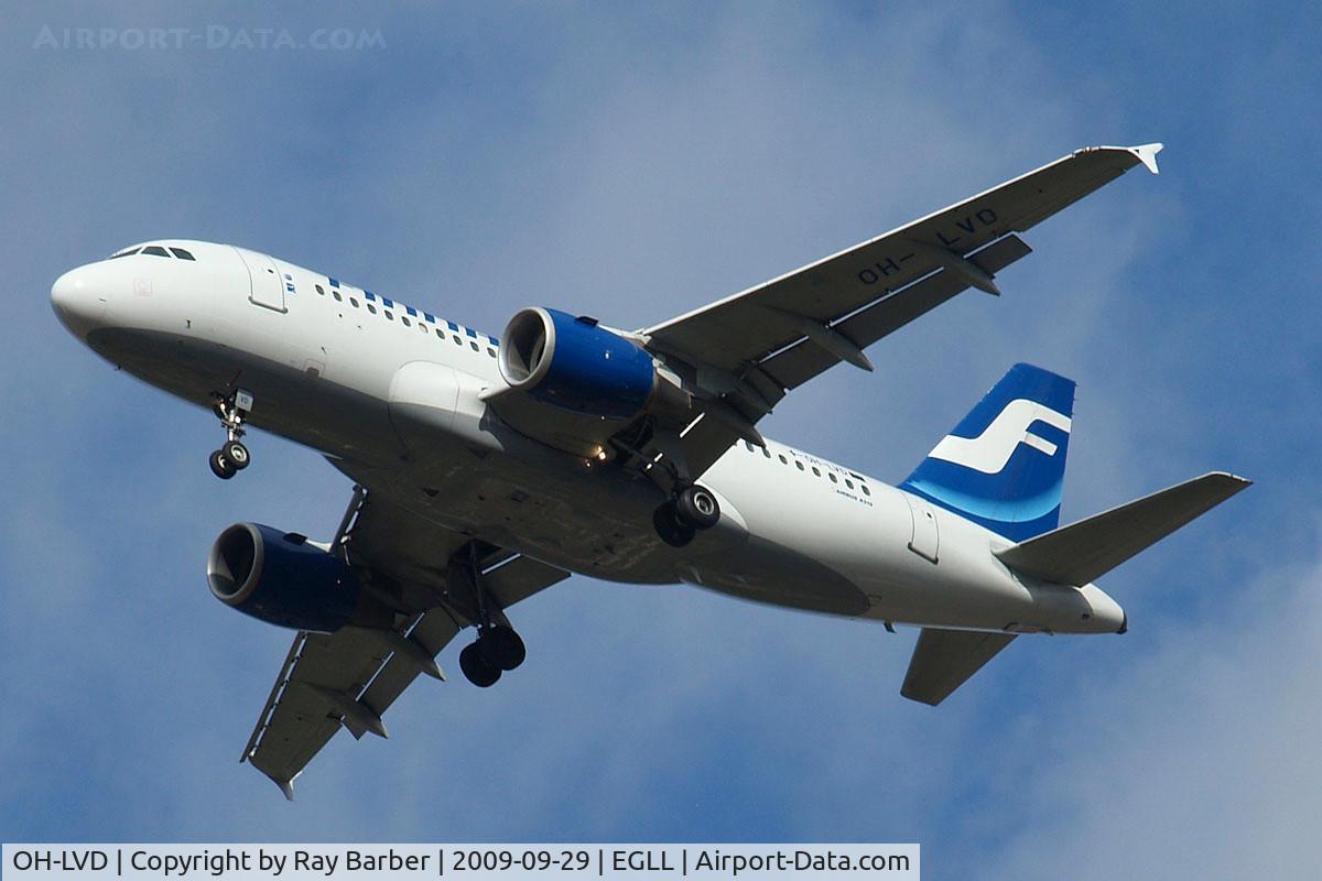 OH-LVD, 2000 Airbus A319-112 C/N 1352, Airbus A319-112 [1352] (Finnair) Home~G 29/09/2009