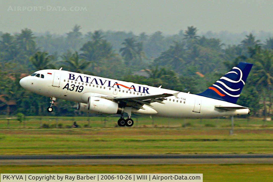 PK-YVA, 2005 Airbus A319-133 C/N 2648, Airbus A319-133 [2648] (Batavia Air) Jakarta - Soekarno Hatta International~PK 26/10/2006.