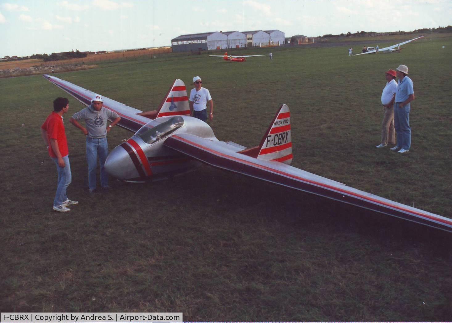 F-CBRX, Fauvel AV-36 C/N 123, Oldtimer 1988. Bourges