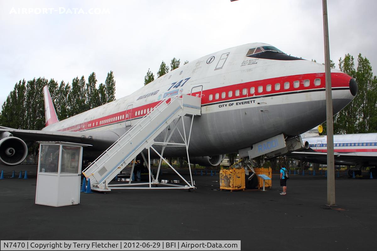 N7470, 1969 Boeing 747-121 C/N 20235, 1969 Boeing 747-121, c/n: 20235 at Museum of Flight
