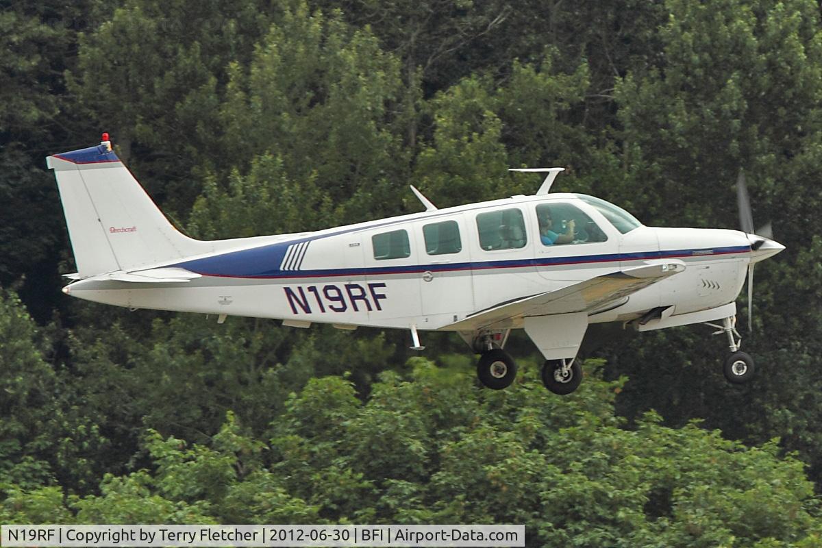 N19RF, 1974 Beech A36 Bonanza 36 C/N E-627, 1974 Beech A36, c/n: E-627