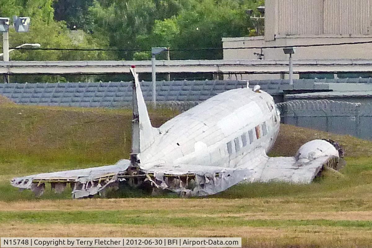N15748, 1945 Douglas DC-3 C/N 6337, 1945 Douglas DC3, c/n: 6337 ex USAF 43-2013 derelict at BFI