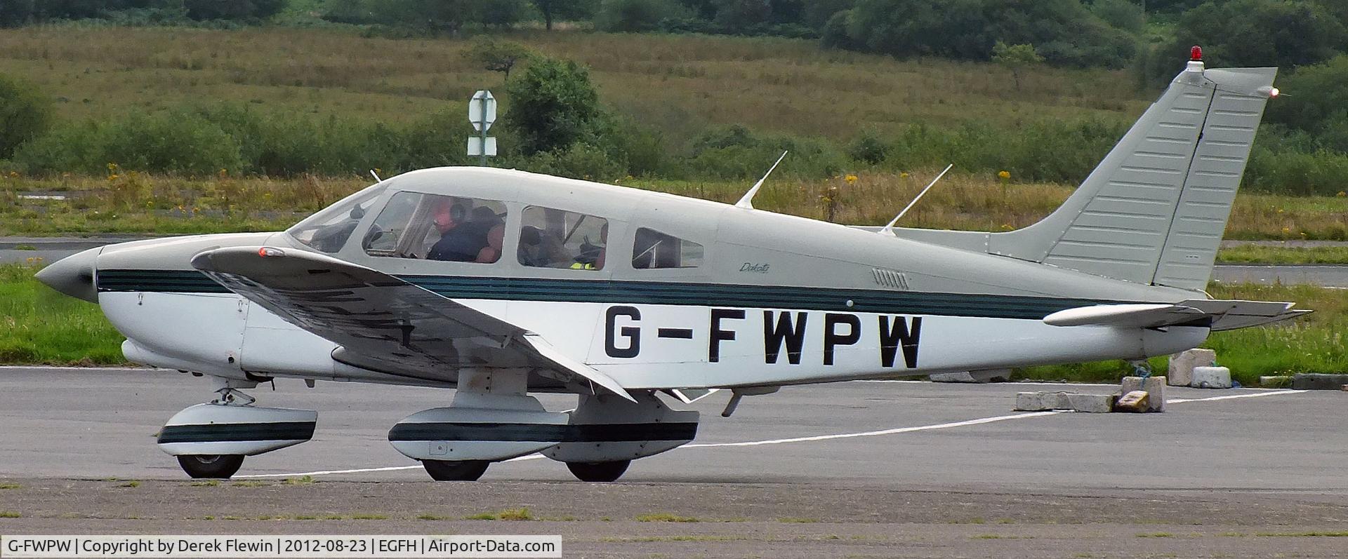 G-FWPW, 1988 Piper PA-28-236 Dakota C/N 28-11018, Seen at EGFH.