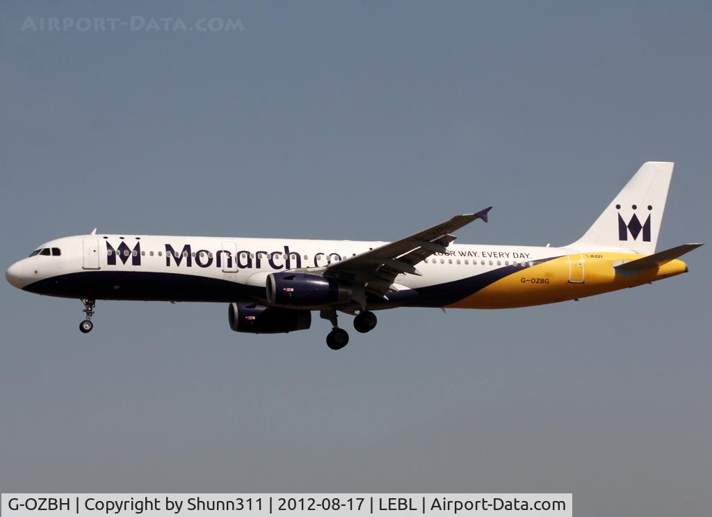 G-OZBH, 2004 Airbus A321-231 C/N 2105, Landing rwy 25R... n/c