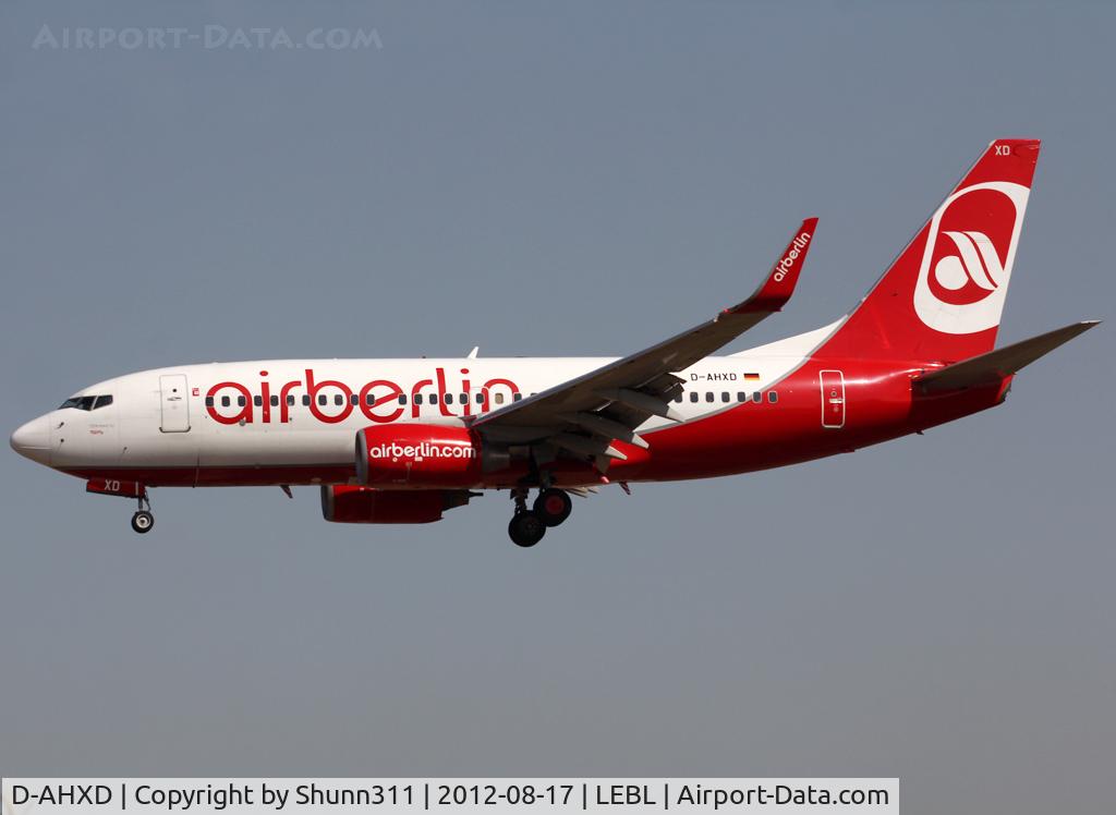 D-AHXD, 2007 Boeing 737-7K5 C/N 30726, Landing rwy 25R