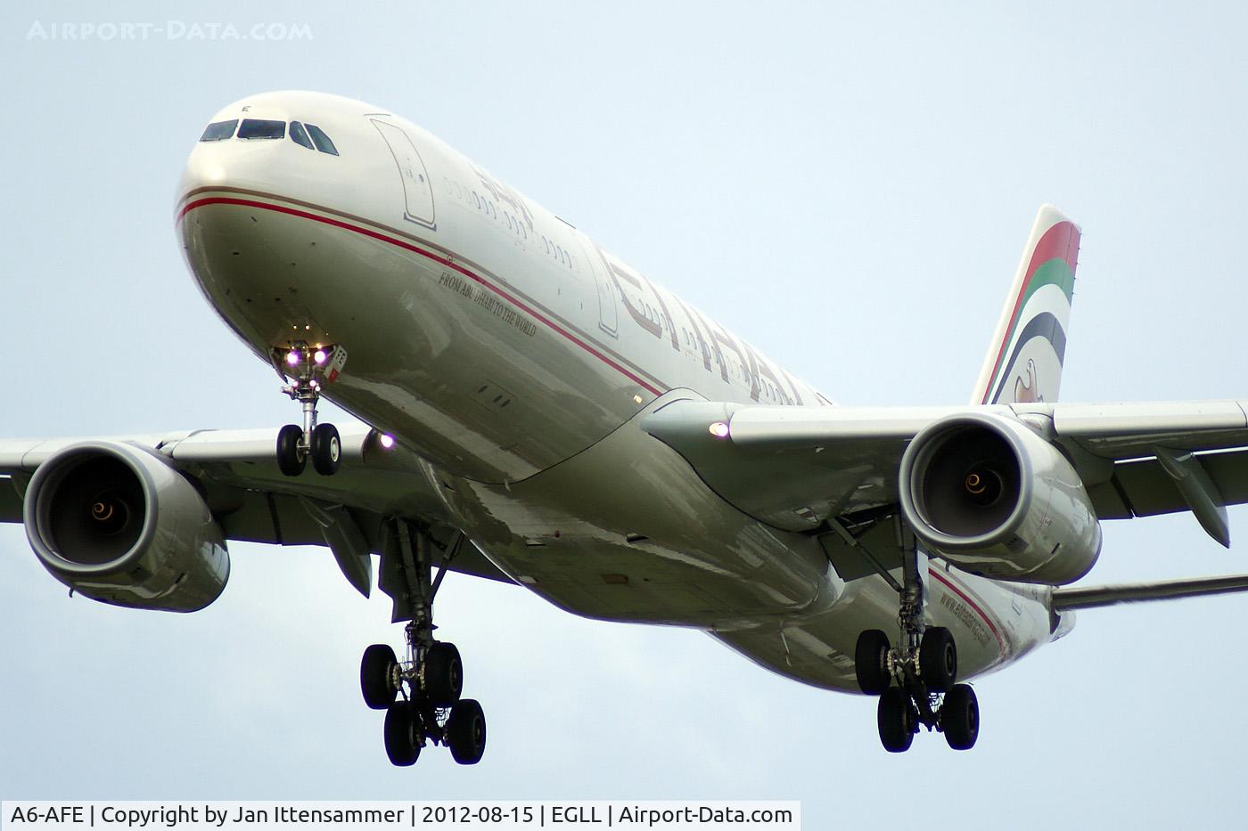 A6-AFE, 2011 Airbus A330-343X C/N 1226, A6-AFE @ EGLL