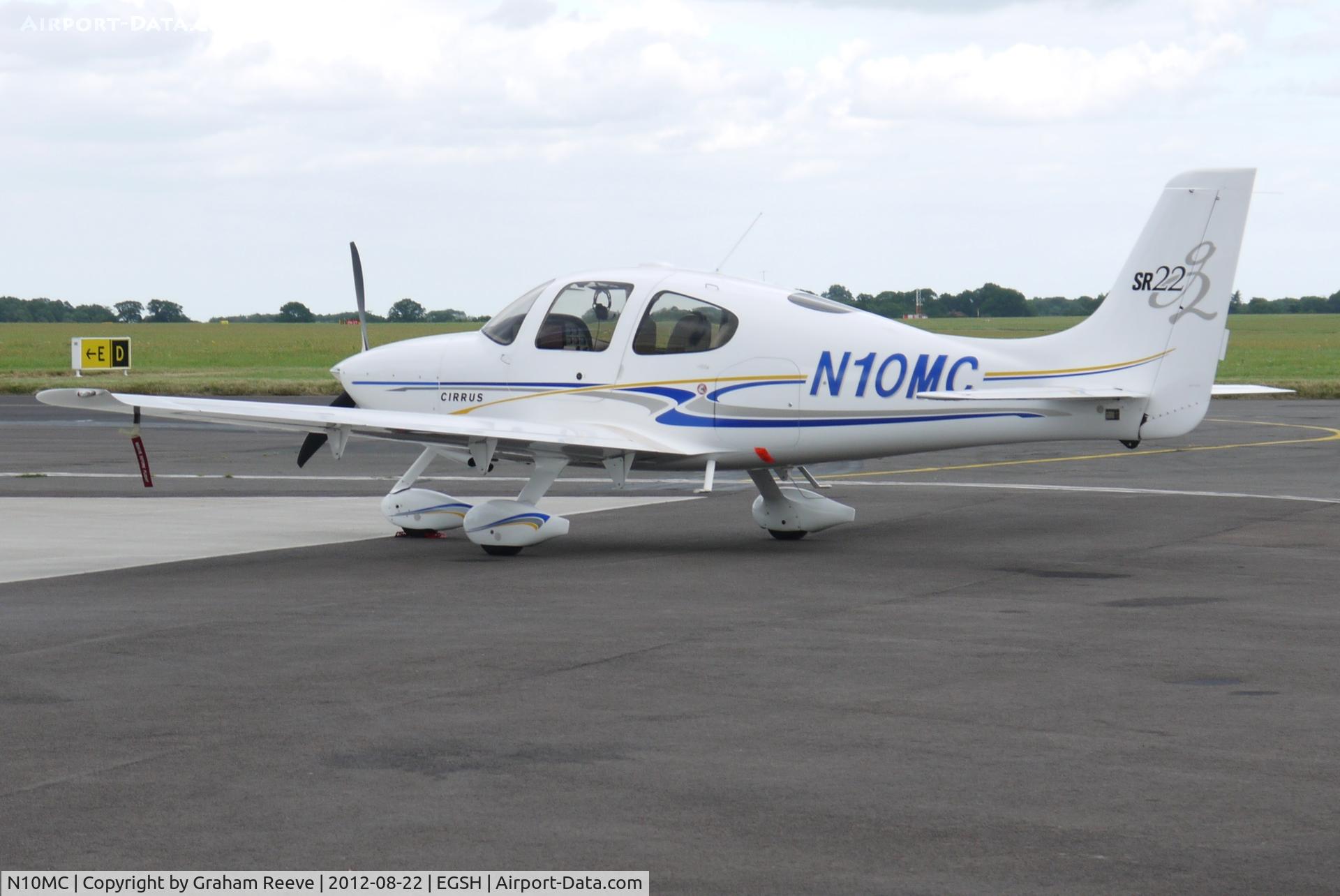 N10MC, 2004 Cirrus SR22 C/N 1084, Parked at Norwich.