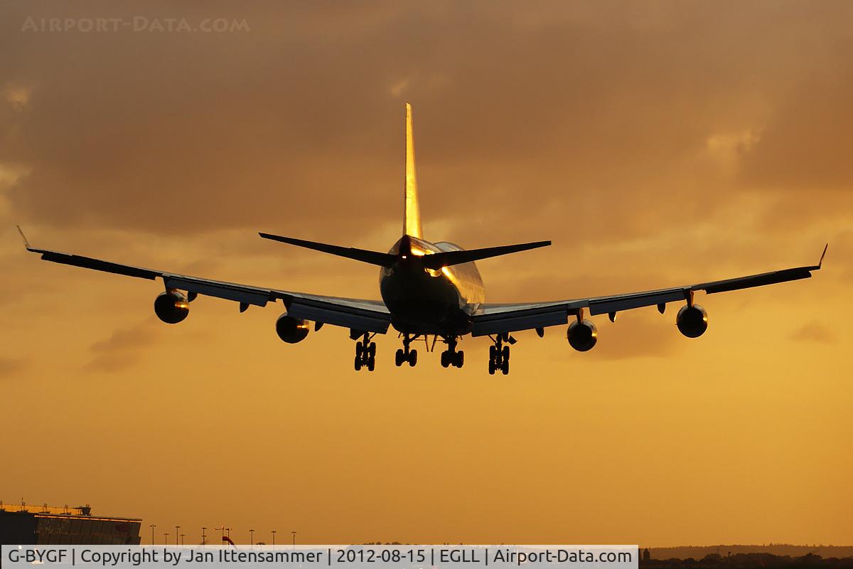 G-BYGF, 1999 Boeing 747-436 C/N 25824, g-bygf @ egll