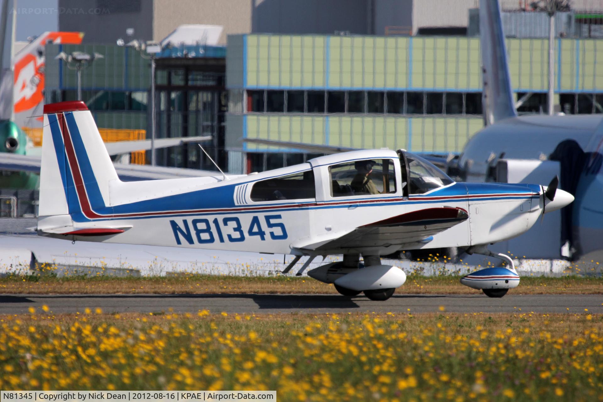 N81345, 1977 Grumman American AA-5B Tiger C/N AA5B0502, KPAE/PAE