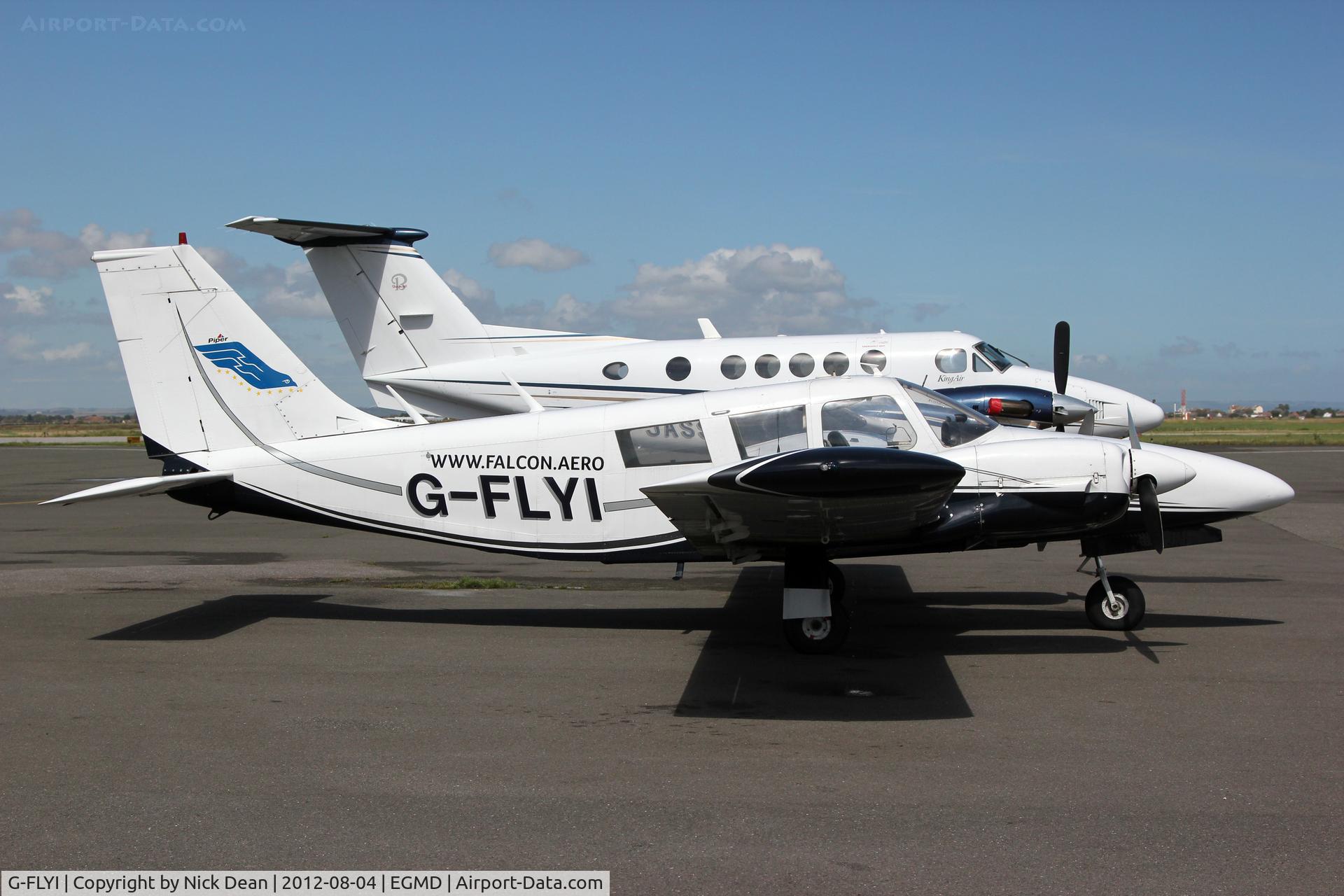 G-FLYI, 1972 Piper PA-34-200T Seneca II C/N 34-7250144, EGMD/LYX