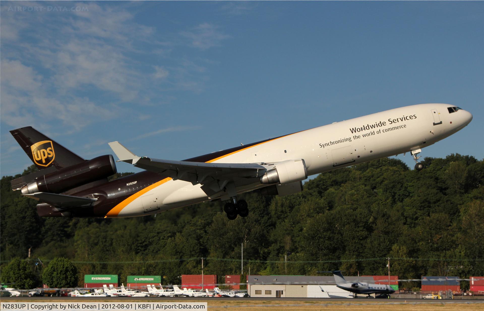N283UP, 1991 McDonnell Douglas MD-11F C/N 48484, KBFI/BFI