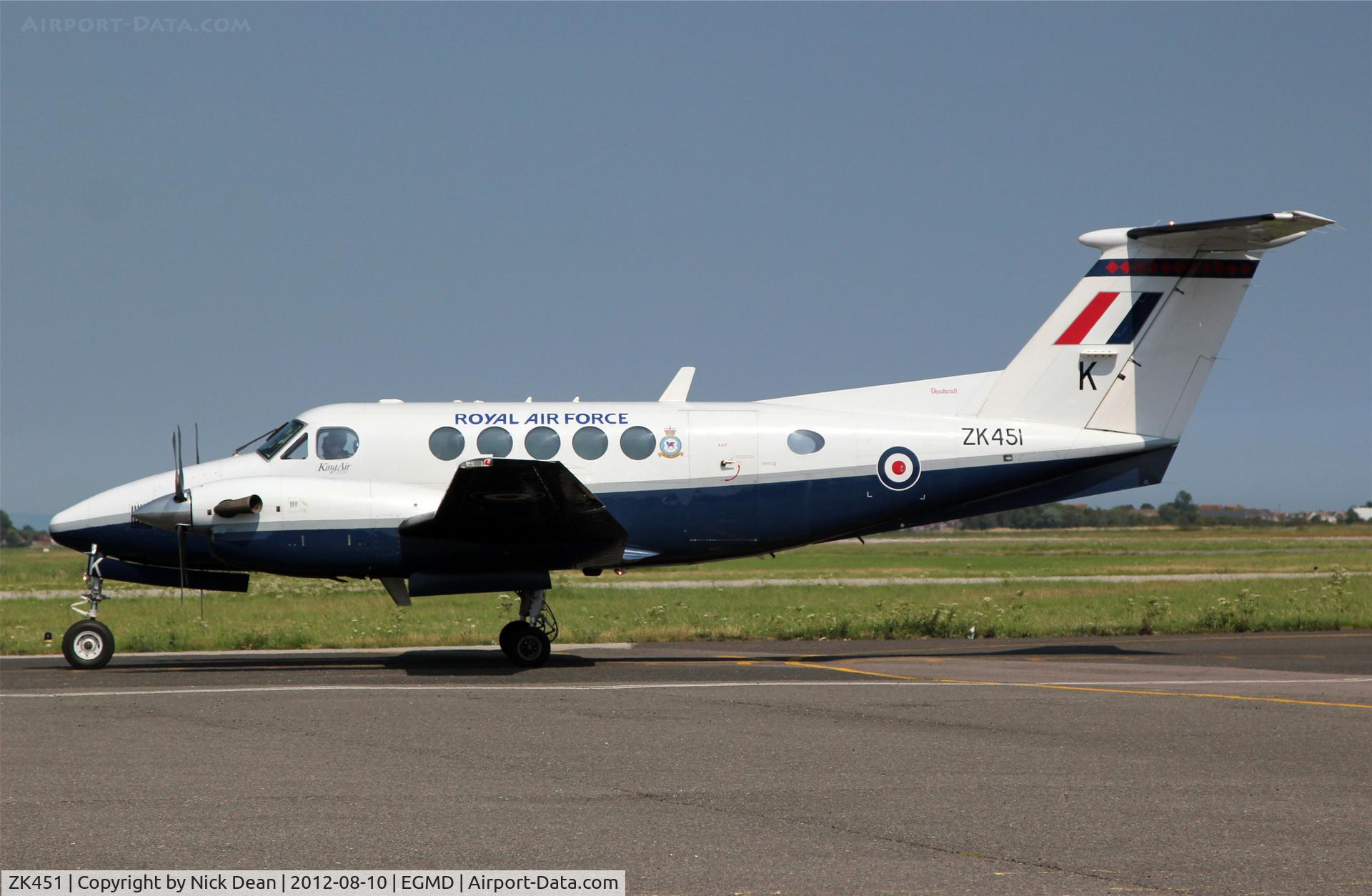 ZK451, 2003 Raytheon B200 King Air C/N BB-1830, EGMD/LYX Overnighted for the Eastbourne Airshow