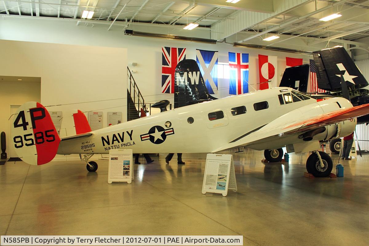 N585PB, 1944 Beech RC-45J Expeditor C/N 7121, 1944 Beech RC-45J, ex USCG 29585 at Historic Flight Foundation , Everett