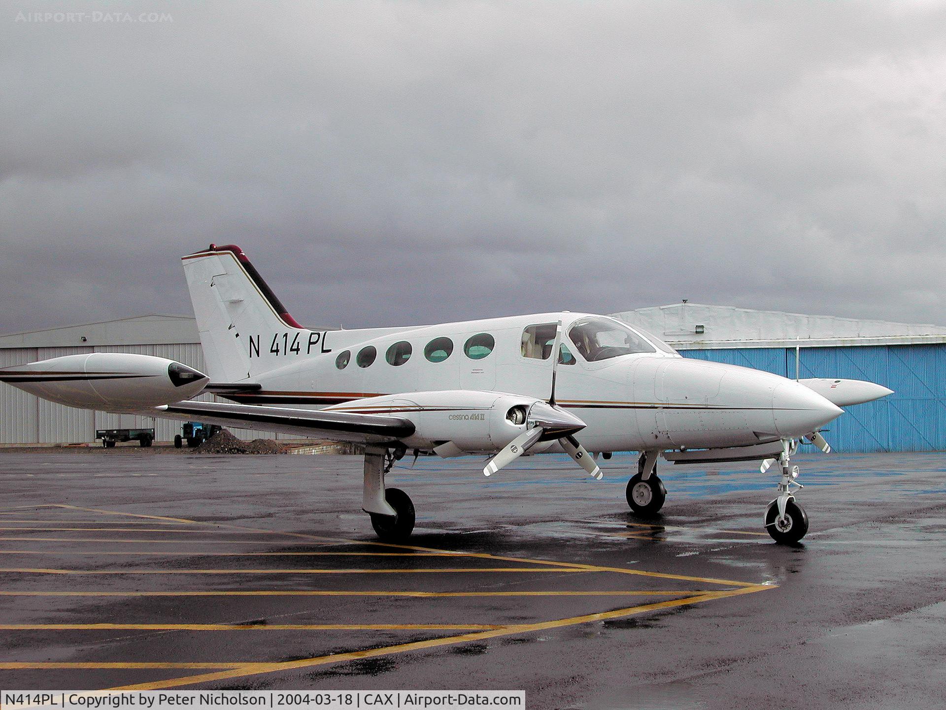 N414PL, Cessna 414 Chancellor Chancellor C/N 414-0847, Cessna 414 Chancellor II visiting Carlisle in the Spring of 2004.