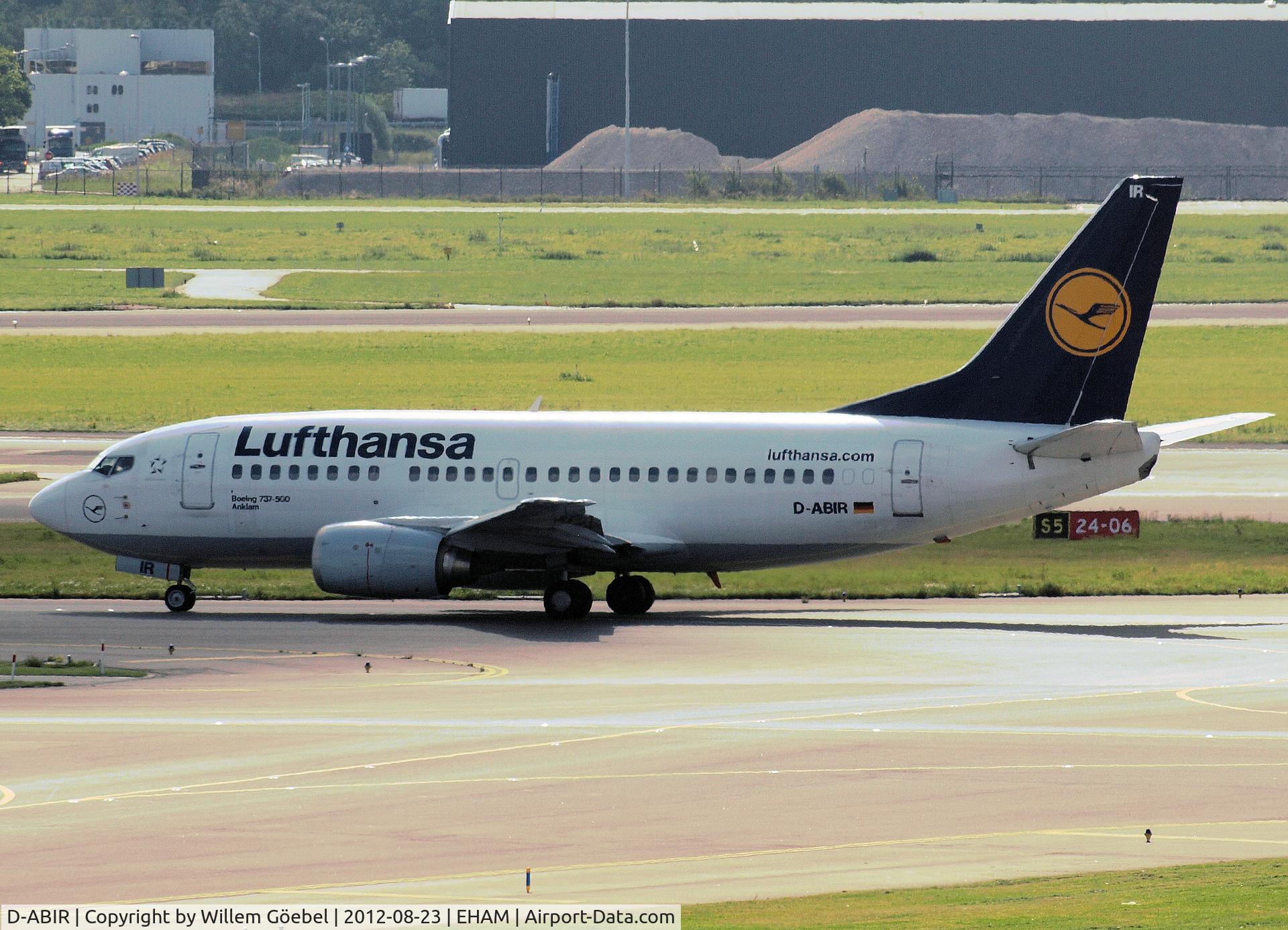 D-ABIR, 1991 Boeing 737-530 C/N 24941, Taxi to runway 24 of Schiphol Airport for take off.