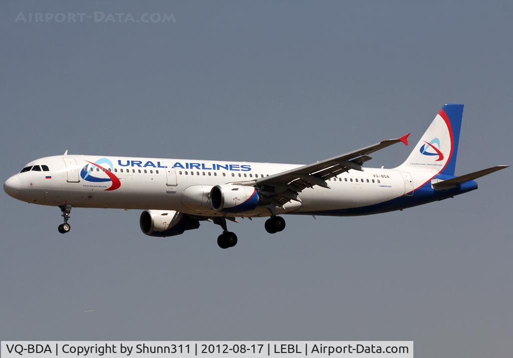 VQ-BDA, 1999 Airbus A321-211 C/N 1012, Landing rwy 25R