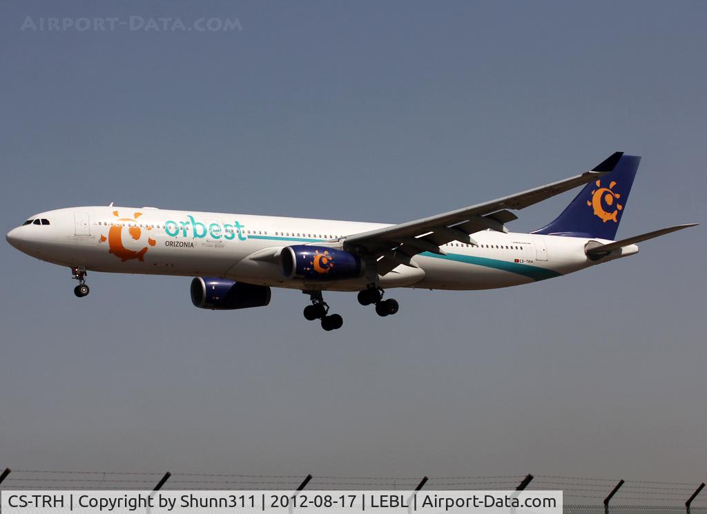 CS-TRH, 2007 Airbus A330-343X C/N 833, Landing rwy 25R with Orbest Orizonia titles now...