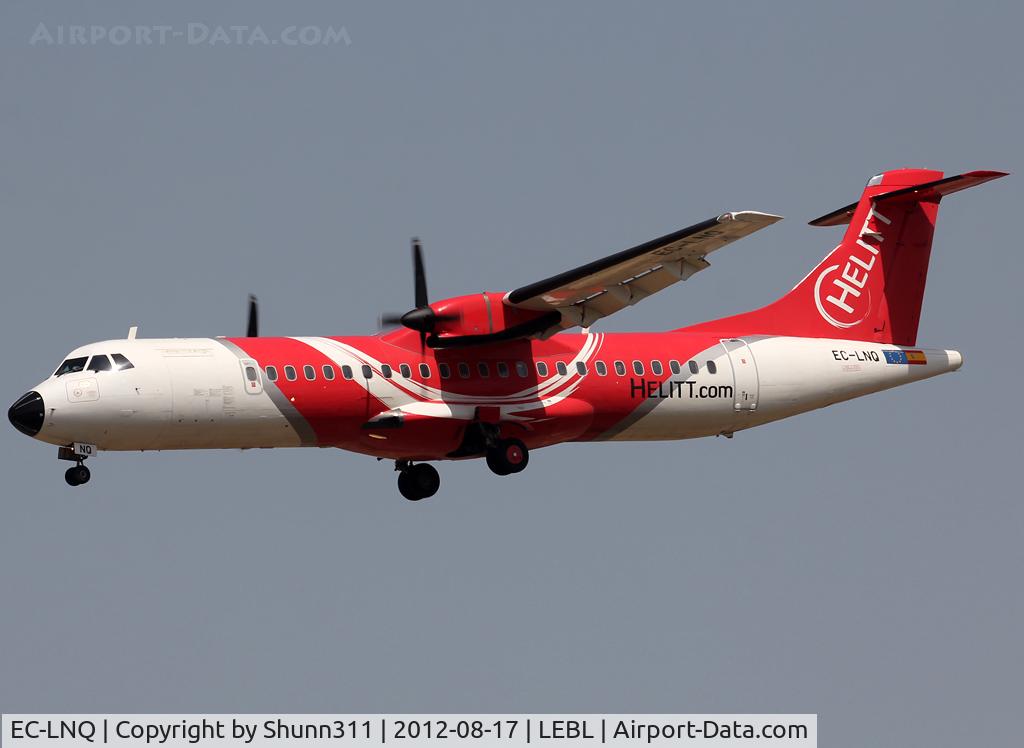 EC-LNQ, 1992 ATR 72-202 C/N 303, Landing rwy 25R