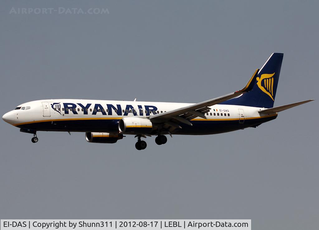 EI-DAS, 2003 Boeing 737-8AS C/N 33553, Landing rwy 25R