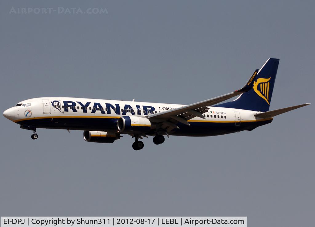 EI-DPJ, 2007 Boeing 737-8AS C/N 33609, Landing rwy 25R