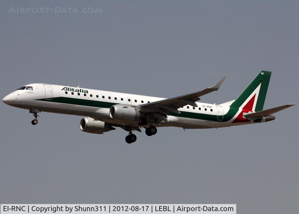 EI-RNC, 2011 Embraer 190LR (ERJ-190-100LR) C/N 19000503, Landing rwy 25R
