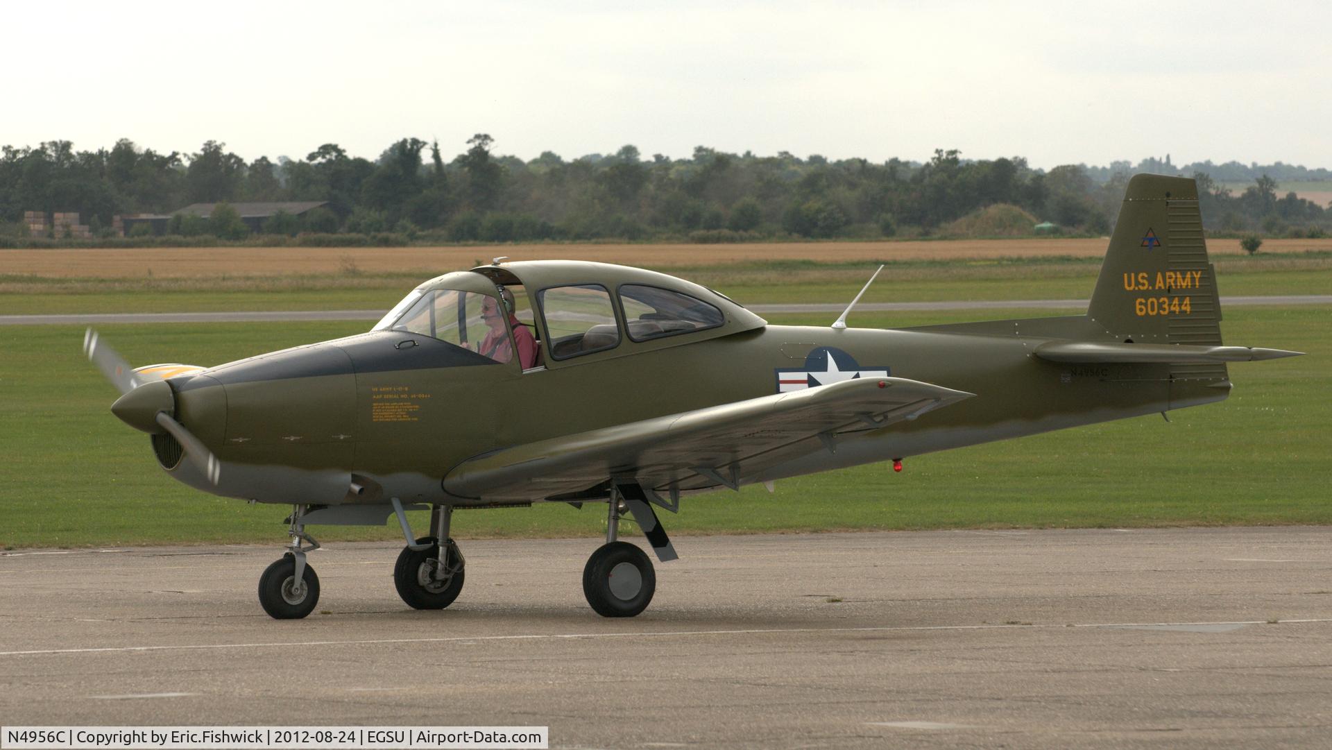 N4956C, North American Navion (NA-145) C/N NAV-4-344, 3. N4956C at Duxford Airfield