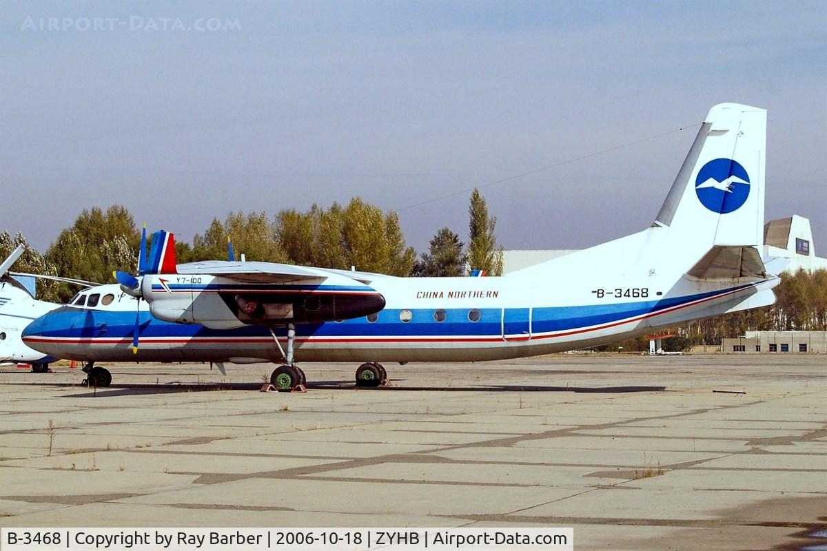B-3468, Xian Yunshuji Y7-100 C/N 05703, Xian Yunshuji Y-7-100 [05703] (China Northern Airlines) Harbin - Taiping~B 18/10/2006